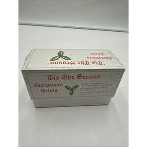 'Tis the Season Christmas Trivia Card Game 1990 Vintage Holiday Family Time Seal